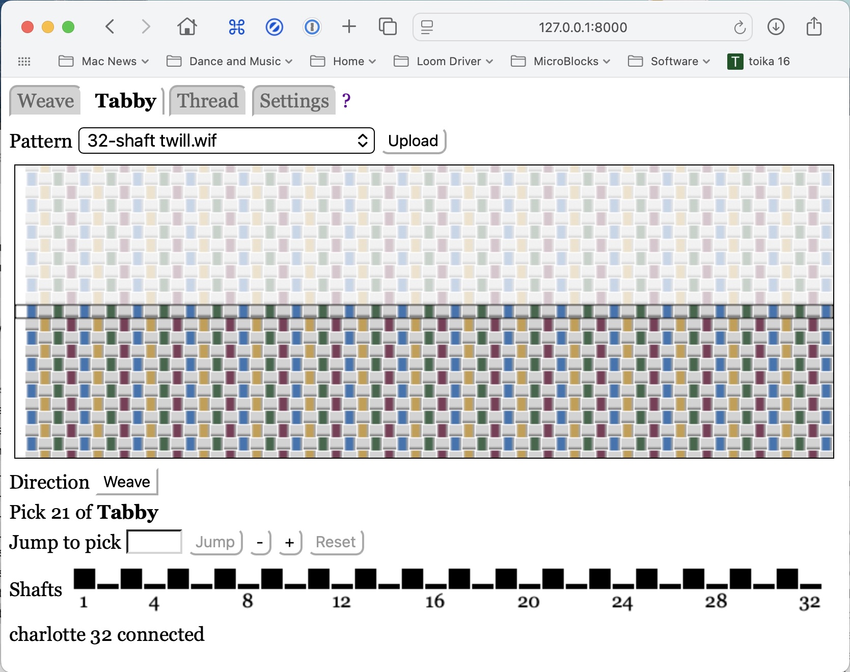 Weaving: Safari on macOS